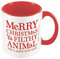 Pyramid International MGC26445 Home Alone Inspired (Merry Christmas Ya Filthy Animal) Red Coloured Inner Mug Farbige Innentasse, Keramik