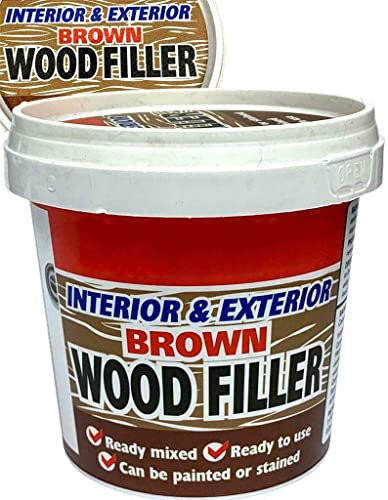 2 Pcs Ready Mixed Brown Wood Filler Cracks Remover 500g For Interior & Exterior