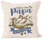 SpecialMe® Kissen-Bezug Glück ist einen Papa wie Dich zu haben Otter Spruch besonderes Geschenk zum Vatertag Papa Natur 40cm x 40cm