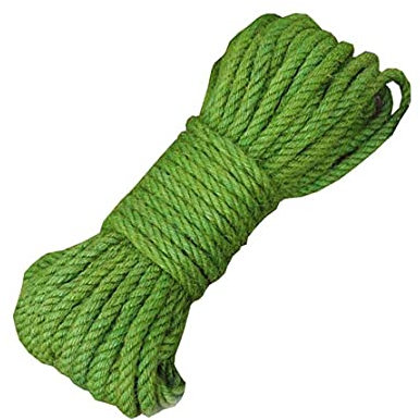 Fendawn Strive Spago di iuta verde, ecologico, resistente, corda di iuta naturale, 6 mm x 20 m