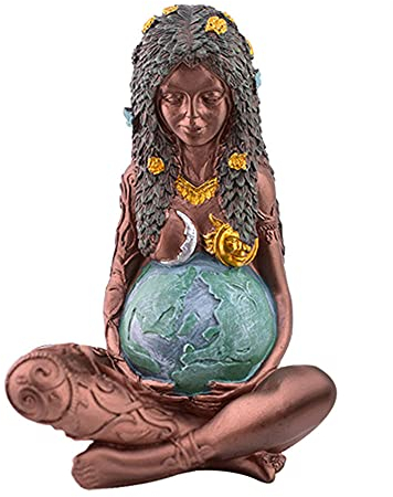 VVW&LIU Mutter Erde Statue Erde Mutter Figur Garten Ornament Outdoor Dekor Dekoration Ornamente Handwerk,03,H