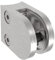 Sellon24® Edelstahl Glashalter Klemmhalter Glasklemme Geländer rund V2A+Gummieinlage MOD20 (Für Rohr 42,4 + Gummi 8 mm)