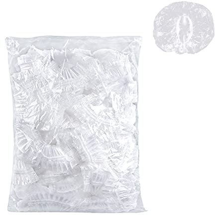 120 Pièces Cache-Oreilles Imperméables Transparents avec Bande Élastique, Cache-oreilles pour la Maison et l'Hôtel, Douche, Spa, Protège-Oreilles pour Salon Coiffure, Bouclier d'Infection l'Oreille