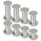 Daromigo Möbelfüße 4er Set 120 mm hochwertige Möbelbeine aus Aluminium, höhenverstellbar ±15mm,φ 60mm, individuelle DIY-Möbel, Möbelbeine eignen Sich für Küchenschränke, Sofas, Betten, Nachttische