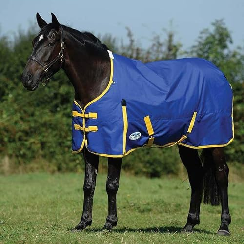 Weatherbeeta Comfitec Classic Standard Neck Medium Blue/Lemon 6'5