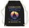 wowshirt Turnbeutel Gymsack Landratten Geniesst die Erde Segeln Segler Skipper Angler Bootsfahrer Kapitän, Farbe:Black