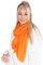 Lolus Dünner, leichter und weicher Uni Damen Schal in gewellter Struktur - Isabella (orange, One Size)