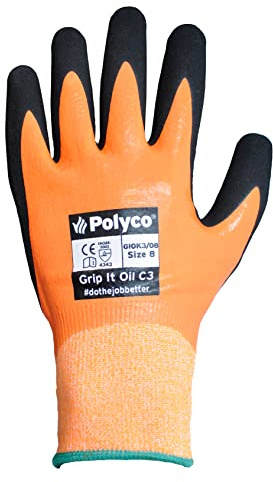 Polyco GIOK3/11 Grip It Oil Cut Resistant 3 Gloves Size 11
