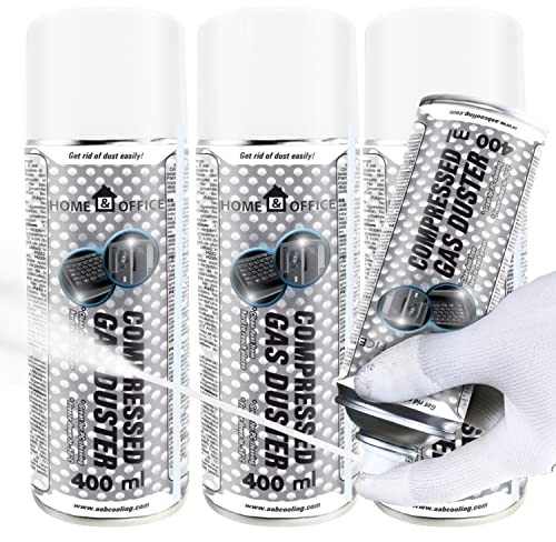 AABCOOLING Home&Office Frío Spray Compressed Gas Duster 3x 400ml - Enfriado Directo Hasta -50°C, Spray de Hielo para Congelación de Tuberías, Coche y moto, Cold Spray, Cuidado del motor,