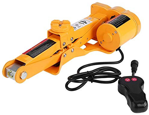 Samnuerly Elektrischer Wagenheber, 2T, 12 V, Auto-Elektro-Wagenheber, Scherenheber, Reifenwechsel-Scherenhebebühne für Auto-SUV-Scherenhebebühne