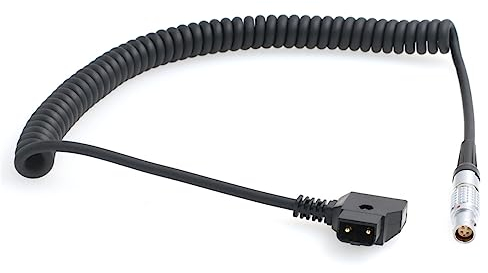 HangTon D-tap Spiralkabel für RED Komodo-X V-Raptor Scarlet Epic DSMC2, DJI Ronin 4D Kamera Buchse 6 Pin