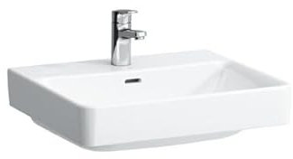 LAUFEN PRO S Waschtisch, 1 Hahnloch, mit Überlauf, 550x465mm, H810962A001041, Farbe: Weiß mit LCC Active