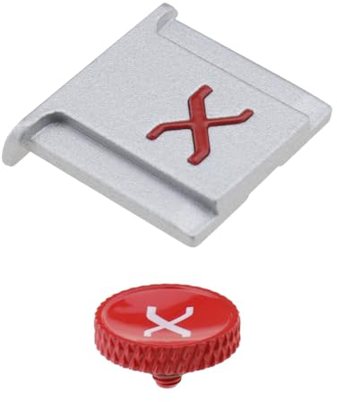 eMagTech Kamera Blitzschuh Abdeckkappe Und Auslöser Kompatibel mit Fujifilm XPro3 XPro2 XT4 XT3 XT2 XT1 X-T30 X-T20 X-T10 XE3 XE2S X100V X100F X100T X100, Schwarz