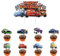 Tortendeko Auto, 49 Stück Car Kuchen Dekorieren, Cake Topper Auto Cupcake Topper Deko Kuchendeckel Geburtstagskuchenaufsätze, Torten Deko für Jungs, Tortendeko Kindergeburtstag