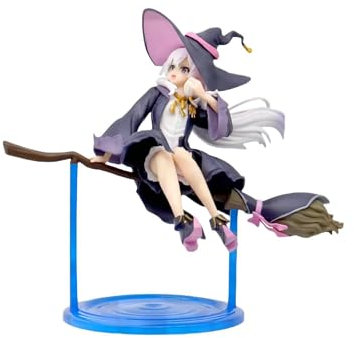 Cute Beautiful Girls Anime Figures Wandering Witch: The Journey Of Elaina On A Broom Elaina Decoration Models Ornaments