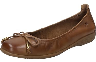 Josef Seibel Damen Klassische Ballerinas Fenja 09,Weite G (Normal),Sommerschuhe,Ballerina-Schuhe,Ballett-Schuhe,flach,Camel,40 EU