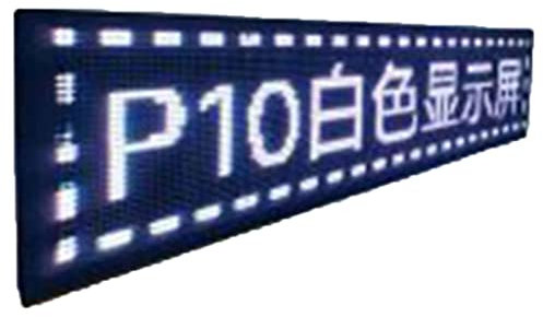 Panneaux LED publicitaires défilants Affichage de message à défilement LED Panneau LED extérieur programmable pour magasin, restaurant, bar blanc pour fête de bar de voiture (coule