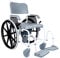 CCYENG 3-in-1-Dusch-/Toilettenrollstuhl, Nachttisch-Toilettenstuhl, robuster mobiler Duschstuhl, Toiletten-/Toilettenrollstuhl mit Rädern, Toiletten-/Duschrollstuhl fü