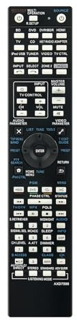 VINABTY AXD7596 VSX 920 Replace Remote Control SUB REMOTE AXD7595 AXD7615 Fit for Pioneer Home Cinema AV Receiver SCLX75 VSX918V VSX1020K