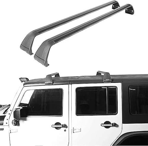 ODFSF Auto Dachträger für Jeep Wrangler JL JK JT 2007-2021,Dachgepäckablage Schmutzabweisend Auto Gepäckträger Fahrradträger Skitrager