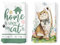 Arquiel 2er Set Geschirrtücher Katze Küchentücher Frühjahr Blätter Dekorative 100% Baumwolle, 48 x 70 cm, Trockentücher Saugstarke Geschenk, Küche Dekoration