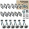 Surpass Garagentor-Hardware-Kit für Rollen/Scharnier/obere Halterung/Drahtseil (für 2,4 m hohe Garagentore)