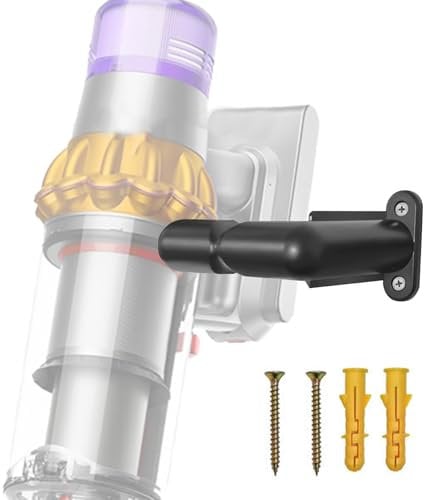 CLKE Wall Mount Bracket For Shark, Compatible With Shark IX141 IZ562H IZ682H IZ361H IZ462H IZ163H IZ363HT IZ483H, Dyson V10 V11 V12 V15, Vacuum Wall Mount(Black)