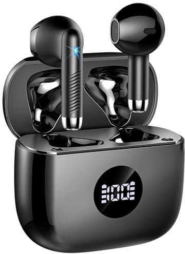Cuffie Bluetooth Auricolari Bluetooth 5.4, Cuffie Wireless con 4 ENC Cancellazione Rumore Mic, Cuffie in Ear 40 Ore di Riproduzione, Cuffie Senza Filo HiFi Stereo IP7 Impermeabili per iOS & Android