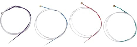 MUNEFE Bratschensaiten, 4-teiliges Bratschensaiten-Ersatzset, Metall-Bratschensaiten-Zubehör zum Unterscheiden der Saiten, einfache Installation und Stimmung