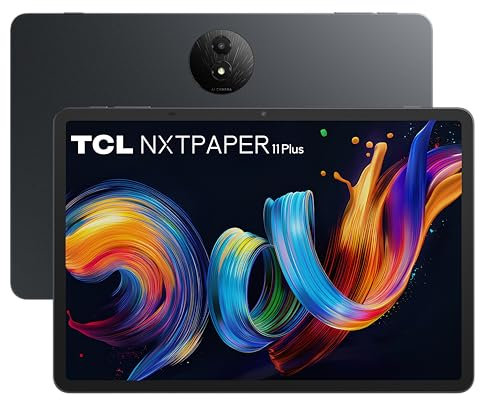TCL TAB NXTPAPER 11 Plus Display NXTPAPER 4.0 11.5, Helio G100, 16GB RAM (8+8GB RAM expansion), mem 256GB, batt. 8000mAh, Android 15, fotocamera 8MP, finiture in metallo, IP54, cavo USB aggiuntivo