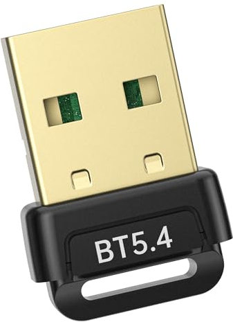Bluetooth Adapter PC - 5.4 Bluetooth Dongle, Binamao Bluetooths Stick, Low Latency, Plug & Play, Kompatibel mit Windows 11/10/8.1/7 für Desktop, Laptop, Headset, Tastatur, Maus