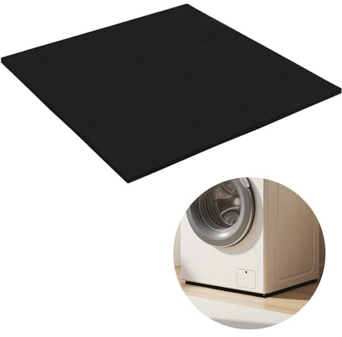 Premium Antivibrationsmatte 60 x 60 cm, 8 mm dick Robuste Antirutsch-Matte aus Gummigranulat zuschneidbare Antivibrationsunterlage für Waschmaschine Trockner Schallschutzmatte