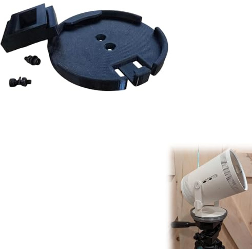 Compatible with Samsung for Freestyle Projector Tripod Mount | Anti-Vibration Holder Stand for Gen 1 & Gen 2 | Adjustable Angle for Indoor & Outdoor Use | Enhanced Stability Home Theater Accessory