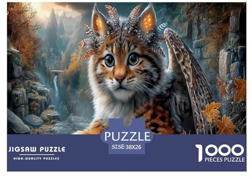 Luchs Puzzles 1000 Teile Schwer Puzzle Spielzeug Pädagogisches Spiel Impossible Herbstberg Herausforderungsspielzeug Für Erwachsene Und Kinder Ab 14 Jahren 38x26cm/1000pcs