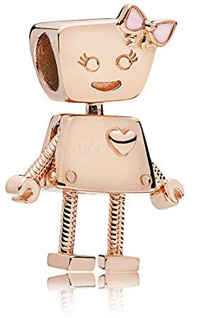 PANDOCCI 2018 Primavera Bella Bot Rose Gold Smalto Bead 925 argento fai da te adatto per originale Pandora bracciali gioielli moda di fascino