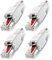 4 Stück Netzwerkstecker werkzeuglos RJ45 CAT6 LAN UTP Kabel Stecker ohne Werkzeug werkzeugfrei CAT5 CAT7 Verlegekabel Patchkabel Netzwerkkabel Toolless Modular Plug Connector Crimpstecker