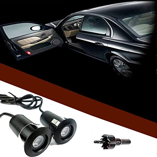 FOLGEMIR Autotür Logo Licht, 12V LED Projektor, Ghost Shadow Willkommen Einstiegsbeleuchtung, 5th Gen. Geist Schatten Lampe, universal for Alle KFZ (Logo siehe Nachricht)