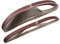 sourcing map 1-inch X 42-inch(25mm X 1065mm) Sanding Belt 60 Grit Aluminum Oxide 12pcs