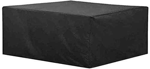 ZGQ Garden Furniture Covers Waterproof 250x250x90cm, Patio Furniture Cover Waterproof Dust-proof Tear-resistant Oxford Cloth Outdoor Protection, Black, 15 Sizes, Customizable,Black