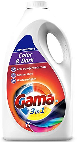 Waschmittel GAMA Gel Konzentrat Konzentriert 3in1 Colors u. Darks 83WL, 4,15L, ehemaliger vizir