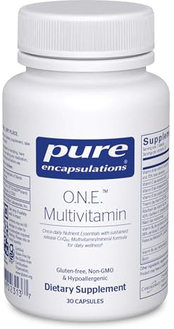 Pure Encapsulations O.N.E. Multivitamin - Once Daily Multivitamin with Antioxidant Complex Metafolin, CoQ10, and Lutein to Support Vision, Cognitive Function, and Cellular Health* - 30 Capsules