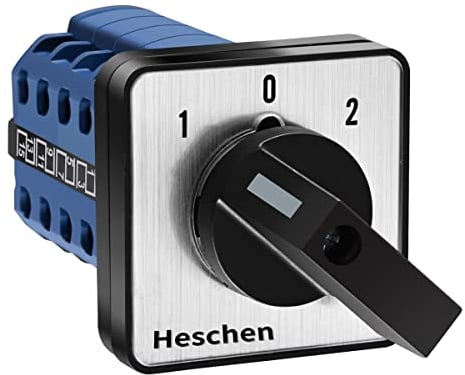 Heschen Interruttore di commutazione universale del selettore della camma rotante, LW28-20/D404.4, 660V 20A, 3 posizioni, 4 fasi, 16 terminali, CE