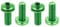CNC bottle cage bolts，bicycle Water bottle cage bolts，Green