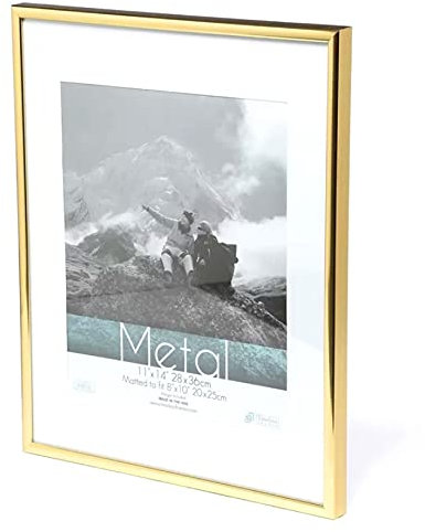 Rustikaler Bilderrahmen 5/6 / 7inches, Bilderrahmen Metall Goldener Fotorahmen Klassiker Minimalist Desktop Dekor Zertifikatrahmen Kreativer einfacher fotorahmen ( Color : Golden , Size : 13X18cm )