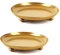 Alnicov 2 platos para portavelas, pedestal de 4.4 pulgadas, soporte para velas de cera para conos de incienso, spa, boda, oración, hogar, fiesta, decoración, dorado