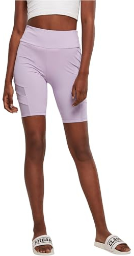 Urban Classics Damen Ladies High Waist Tech Mesh Cycle Shorts