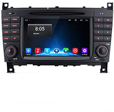 Sat Nav Autoradio Stéréo pour Mercedes pour Benz Classe C W203 2004-2011 Lecteur Multimédia De Voiture Radio GPS Dab 2 Din DVD Android 10.0 DSP 2G + 32G Poste Radio Voiture