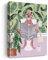 EVXID Leinwand-Poster, Motiv: rosa Gepard auf Toilette, Zeitungslesung, Wandkunst, Geparden-Badezimmer-Bild, Kunstwerk, gerahmt, fertig zum Aufhängen, für Toilette, Wanddekoration, 30,5 x 38,1 cm