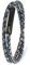 Simaru Lederarmband, 4mm geflochten zum Wickeln für Frauen & Männer, Echtleder-Wickelarmband mit Edelstahl Hakenverschluss, Premium-Qualität ((41cm Lenght - L), Blau)
