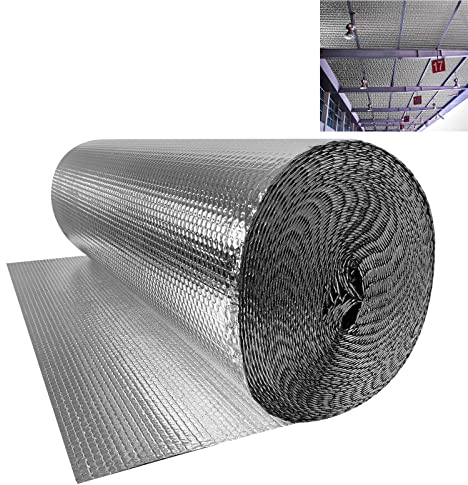 YRHome Film isolant 30 m² - 1 x 30 m - Film réfléchissant - Pour radiateur - 3 à 4 mm d'épaisseur Argenté 1 x 30m-30?